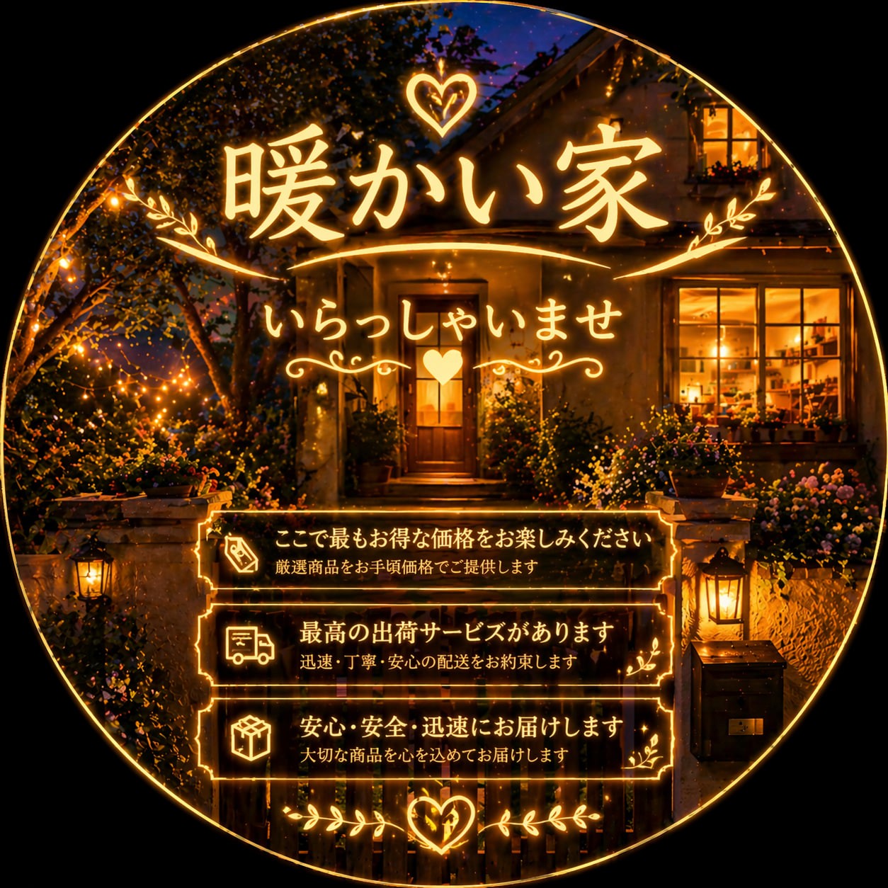 暖かい家